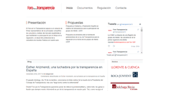 Desktop Screenshot of forotransparencia.com