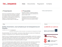 Tablet Screenshot of forotransparencia.com